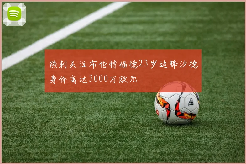 热刺关注布伦特福德23岁边锋沙德身价高达3000万欧元
